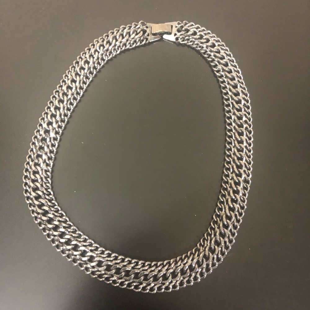 Aldo Gunmetal Statement Necklace